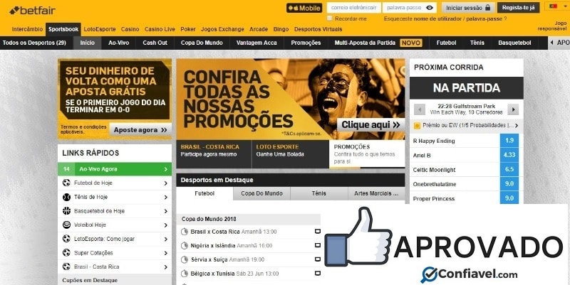 betfair é confiável