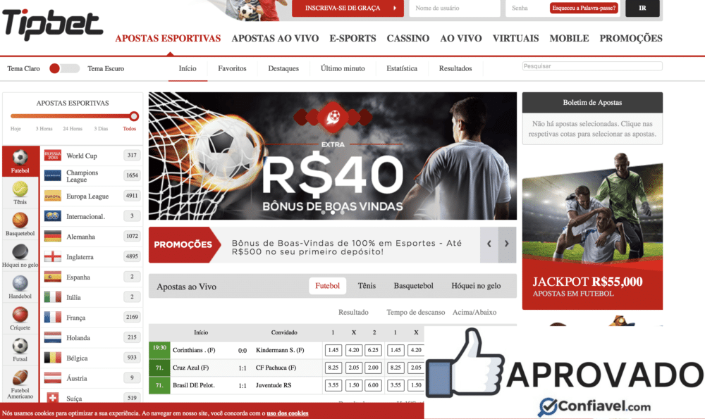 Tipbet é confiável!