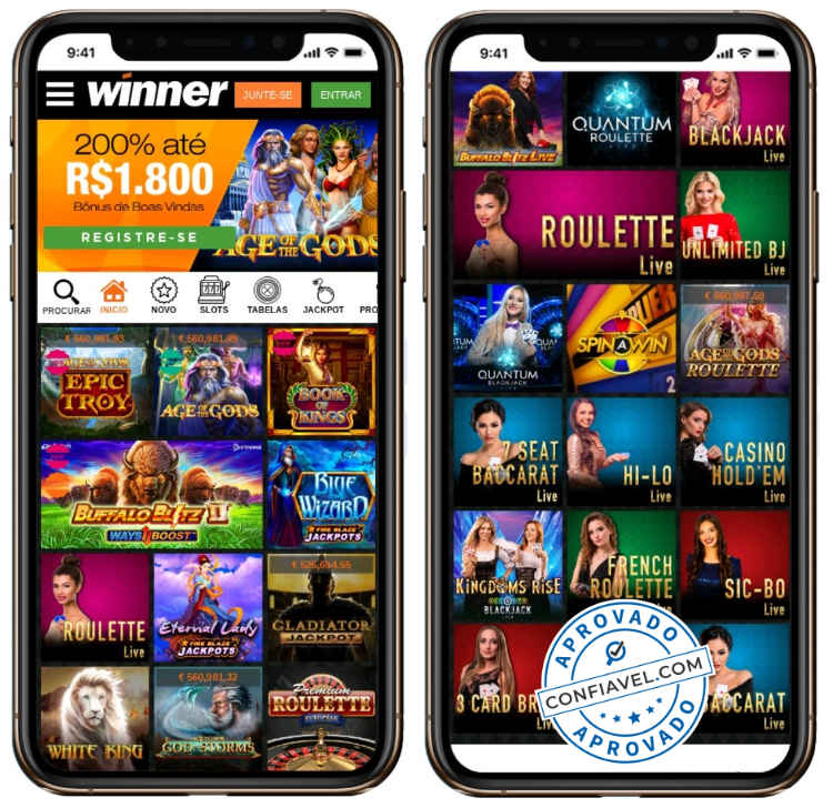 tela de jogos do winner cassino no celular