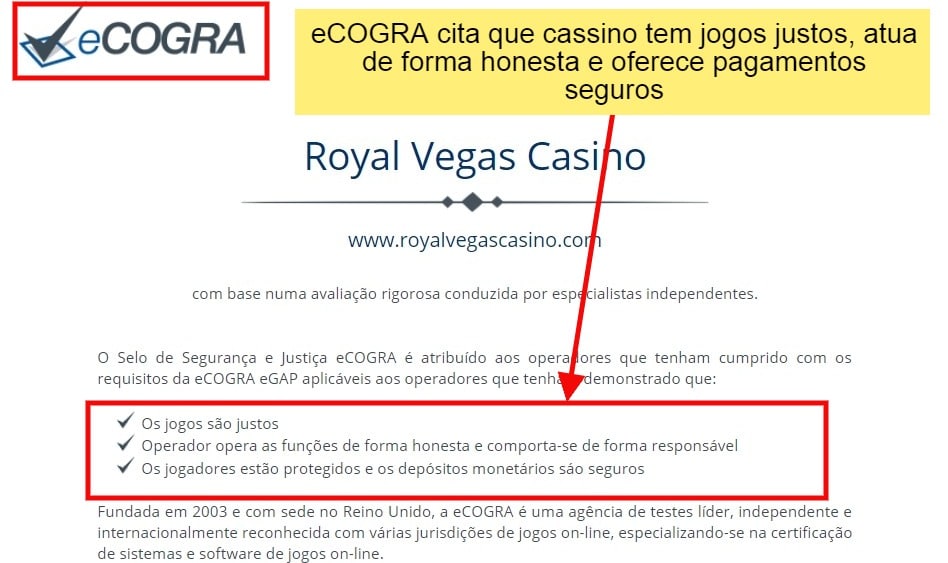 auditoria royal vegas é confiável