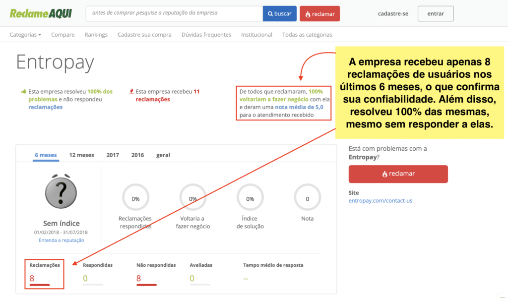 Entropay é confiável!