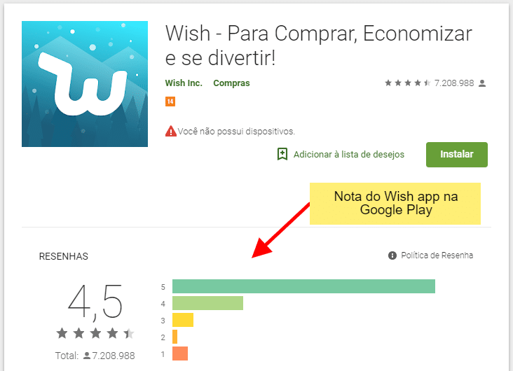 Wish app