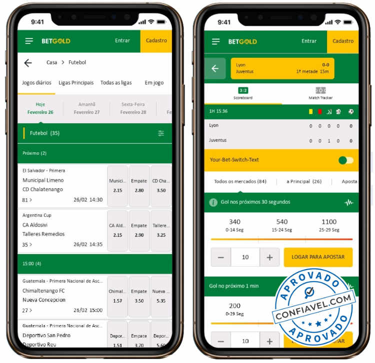 captura de tela do site de apostas betgold