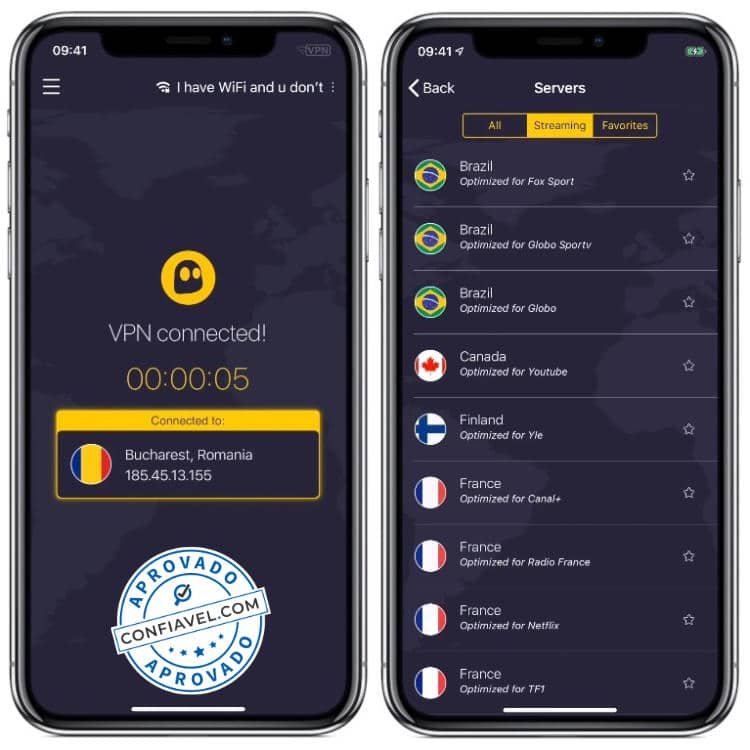 acesso vpn cyberghost no celular