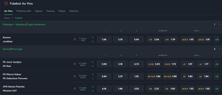 Apostas Esportivas Online no International e Cotações de Apostas ao Vivo na  SportyBet