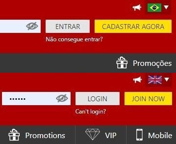 Site do Dafabet em inglês possui mais opções