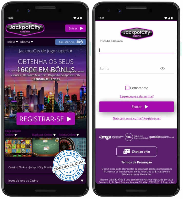 cassino online jackpotcity no celular