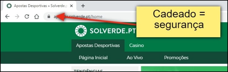 Site do Solverde é seguro
