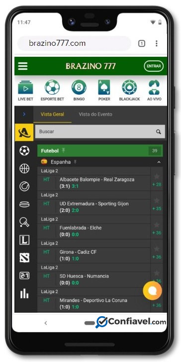layout do brazino777 no celular