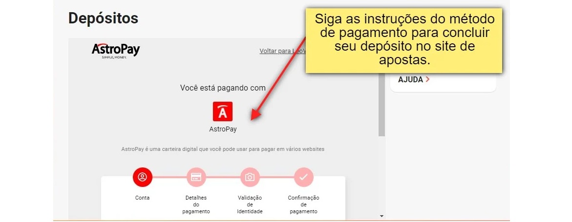 depósito astropay no leovegas