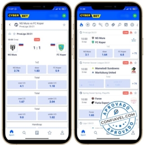 interface aplicativo cyber bet