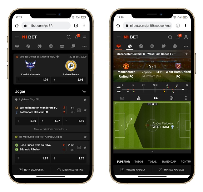interface n1 bet mobile