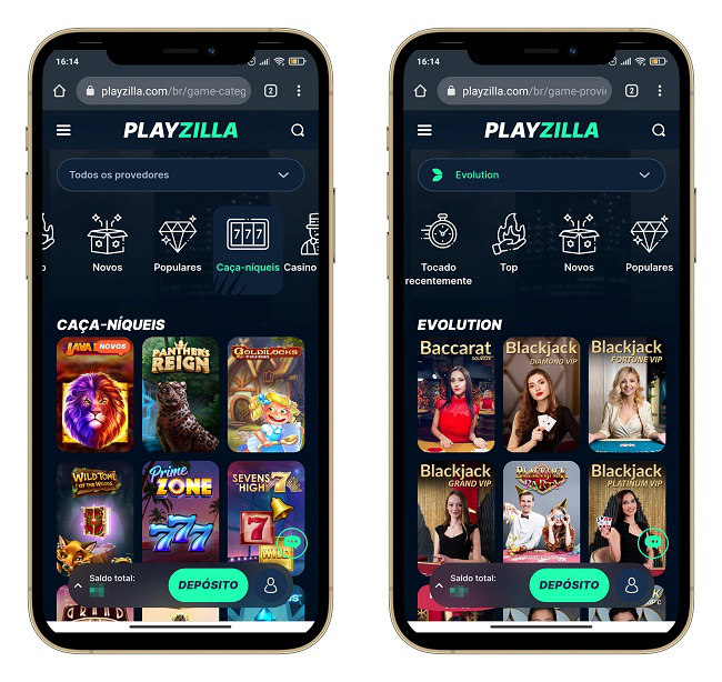 interface playzilla mobile