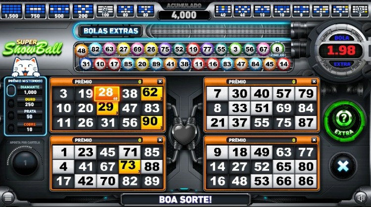 Showball 3 » Jogos Bingos Grátis » Video Bingo Online 