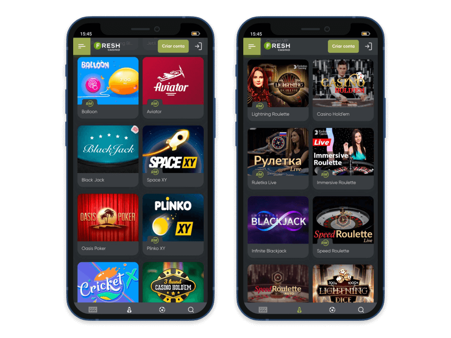 fresh casino app