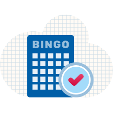 complete a cartela de bingo - steps grid