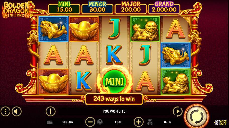 slot golden dragon inferno demo