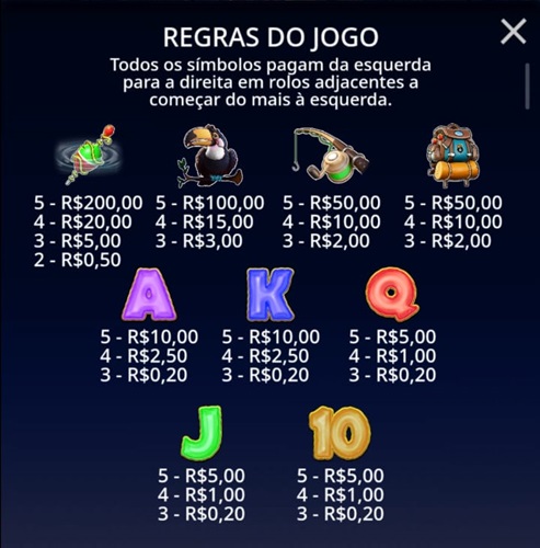 símbolos de pagamento do big bass amazon xtreme