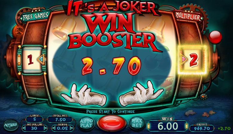 tela de vitória do slot it's a joker