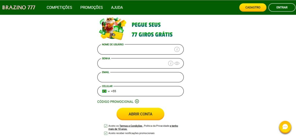 brazino777 cadastro