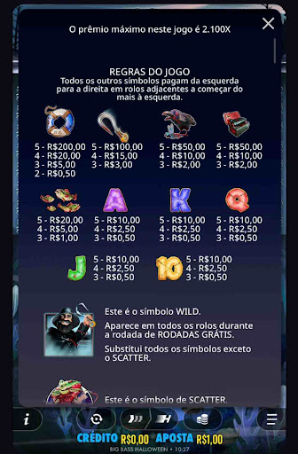 big-bass-halloween-slot-simbolos