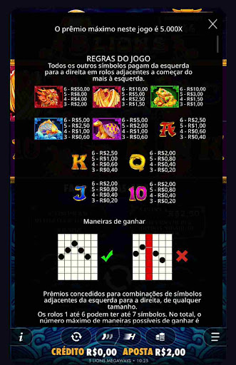 5-lions-megaways-slot-simbolos