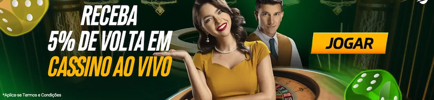 Promoção cashback em jogos de cassino ao vivo no cassino Segurobet